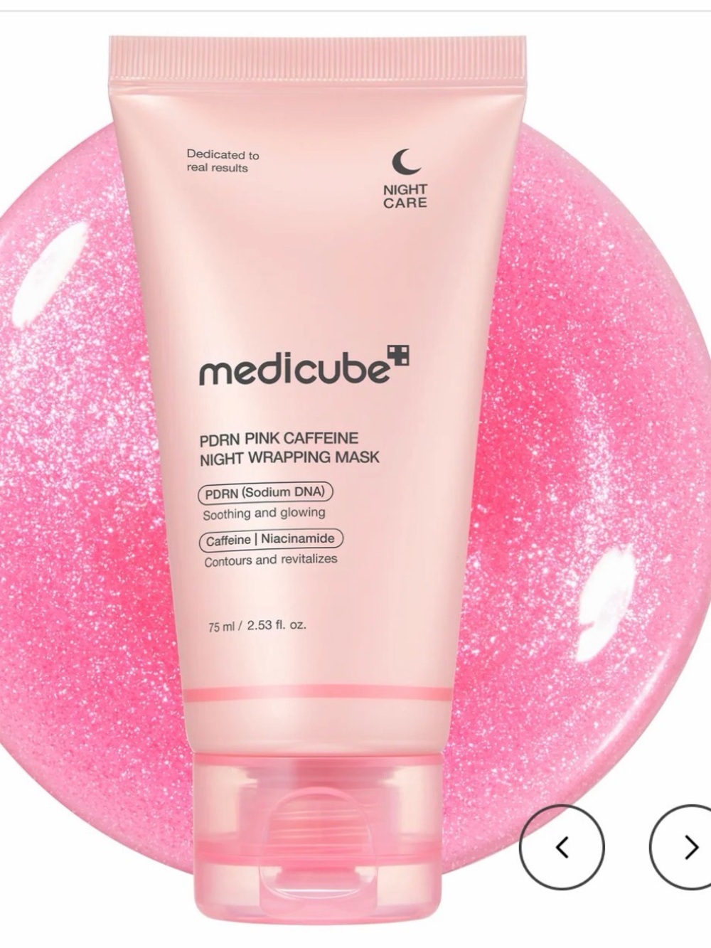 Medicube PDRN Pink Caffeine Night Wrapping Mask